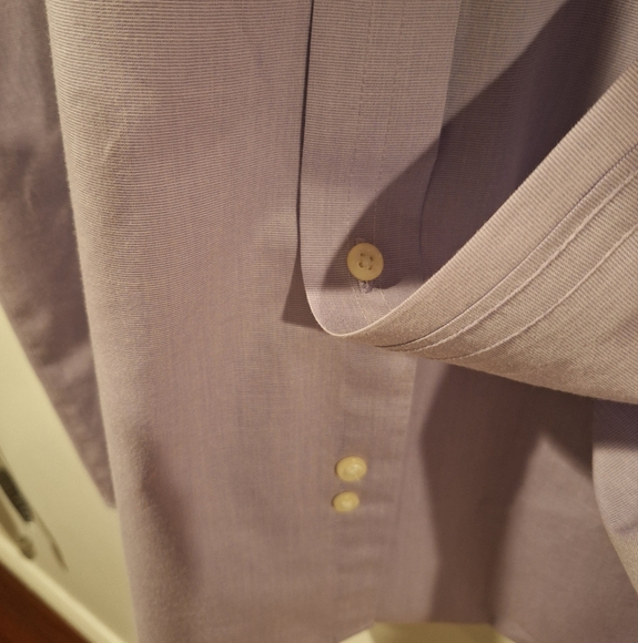 Geoffrey Beene Men's Wrinkle Free Dress shirt - Lavender Size Large - Picture 3 of 5